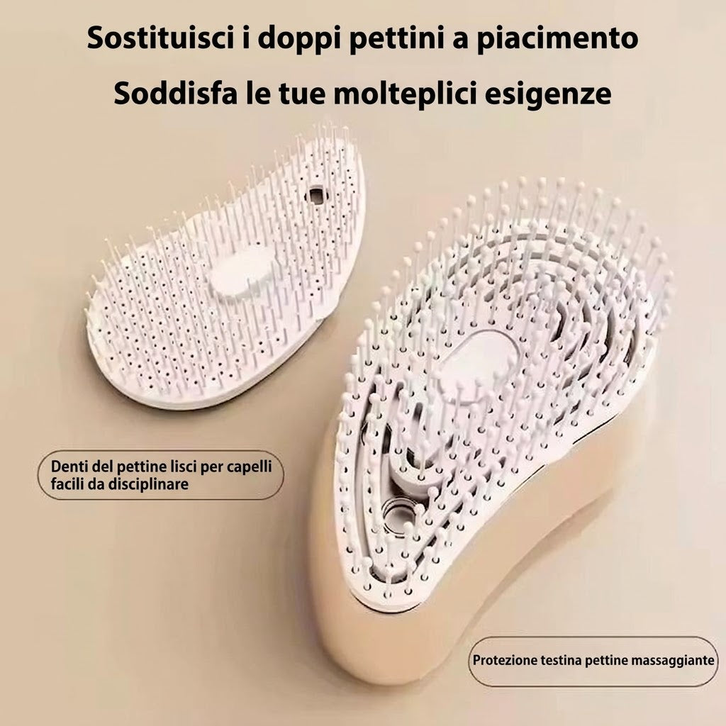 FIXORA™ Spazzola Massaggiante Elettrica | Applicatore Siero e Nebulizzatore