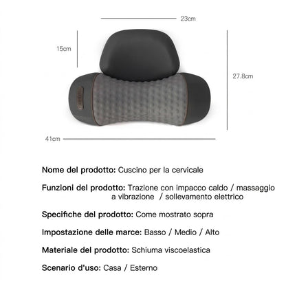 FIXORA™ Cuscino Ergonomico per Trazione Cervicale | Sollievo e Relax per Collo e Spalle