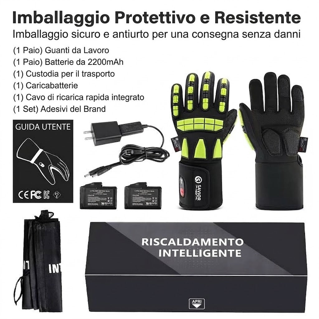 FIXORA™ Guanti Riscaldati Smart | Protezione Termica Estrema per Moto e Outdoor