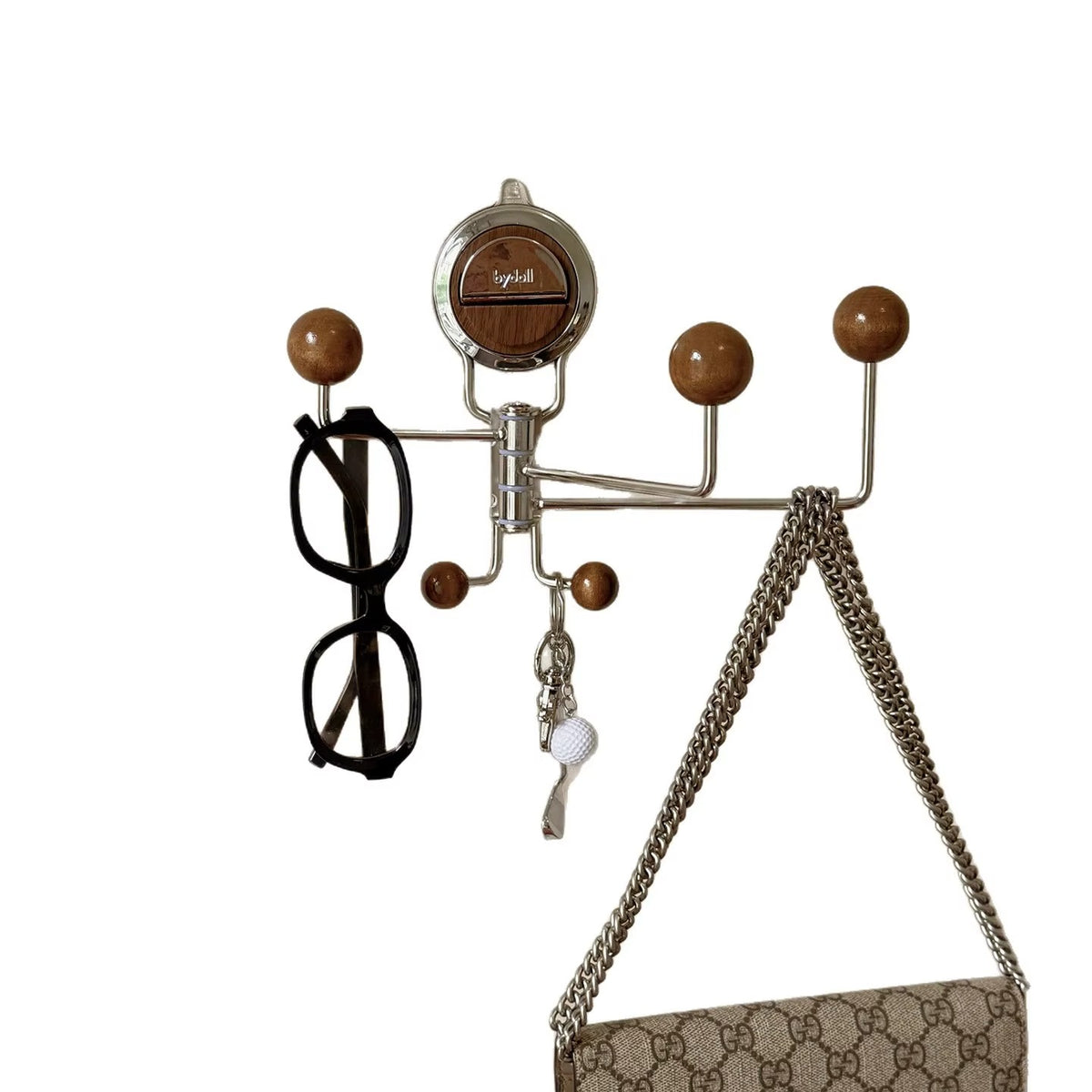 FIXORA™ Gancio a Ventosa Rotante (180°) | Organizer Premium Multi-Braccio
